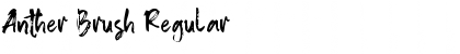 Download Anther Brush Regular Font Title Preview