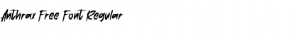 Download Anthrax Free Font Regular Font Title Preview