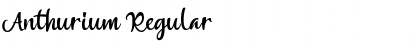 Download Anthurium Regular Font Title Preview