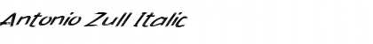 Download Antonio Zull Italic Font Title Preview
