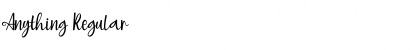 Download Anything Regular Font Title Preview