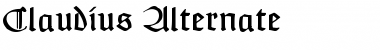 Download Claudius Alternate Regular Font Title Preview