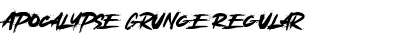 Download Apocalypse Grunge Regular Font Title Preview