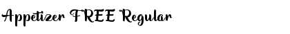 Download Appetizer FREE Regular Font Title Preview