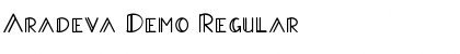 Download Aradeva Demo Regular Font Title Preview