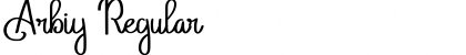 Download Arbiy Regular Font Title Preview