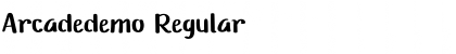 Download Arcadedemo Regular Font Title Preview
