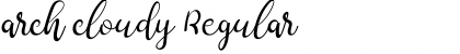 Download arch cloudy Regular Font Title Preview