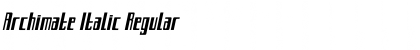 Download Archimate Italic Regular Font Title Preview
