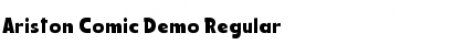 Download Ariston Comic Demo Regular Font Title Preview
