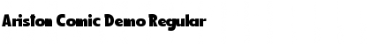 Download Ariston Comic Demo Regular Font Title Preview