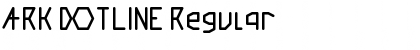 Download ARK DOTLINE Regular Font Title Preview
