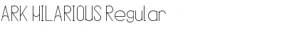 Download ARK HILARIOUS Regular Font Title Preview