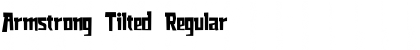 Download Armstrong Tilted Regular Font Title Preview