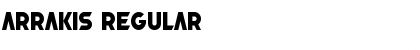 Download Arrakis Regular Font Title Preview