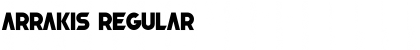Download Arrakis Regular Font Title Preview