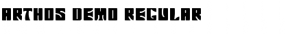Download Arthos demo Regular Font Title Preview