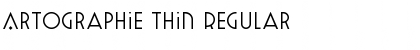 Download Artographie Thin Regular Font Title Preview