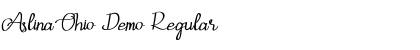Download Aslina Ohio Demo Regular Font Title Preview