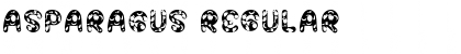 Download ASPARAGUS Regular Font Title Preview