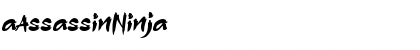 Download aAssassinNinja Regular Font Title Preview