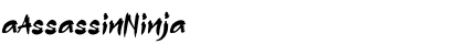 Download aAssassinNinja Regular Font Title Preview