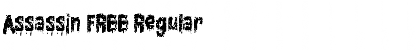Download Assassin FREE Regular Font Title Preview