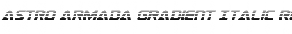 Download Astro Armada Gradient Italic Regular Font Title Preview