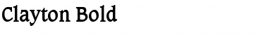 Download Clayton Bold Font Title Preview