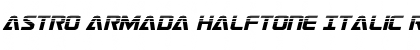 Download Astro Armada Halftone Italic Regular Font Title Preview
