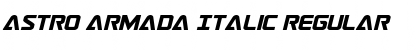 Download Astro Armada Italic Regular Font Title Preview