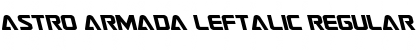 Download Astro Armada Leftalic Regular Font Title Preview