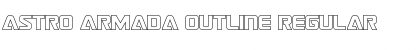 Download Astro Armada Outline Regular Font Title Preview
