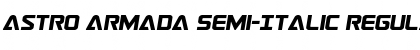Download Astro Armada Semi-Italic Regular Font Title Preview