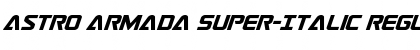 Download Astro Armada Super-Italic Regular Font Title Preview