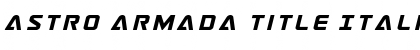 Download Astro Armada Title Italic Regular Font Title Preview