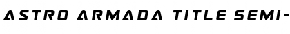 Download Astro Armada Title Semi-Italic Regular Font Title Preview