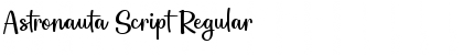 Download Astronauta Script Regular Font Title Preview