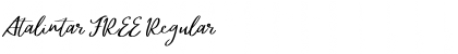 Download Atalintar FREE Regular Font Title Preview