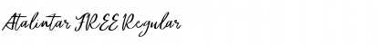 Download Atalintar FREE Regular Font Title Preview