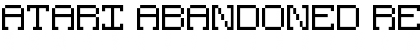 Download Atari Abandoned Regular Font Title Preview