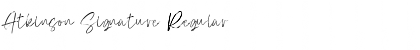 Download Atkinson Signature Regular Font Title Preview
