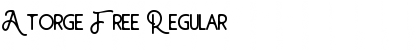 Download Atorge Free Regular Font Title Preview