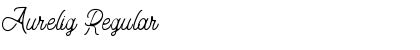Download Aurelig Regular Font Title Preview