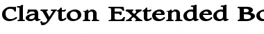 Download Clayton Extended Bold Font Title Preview