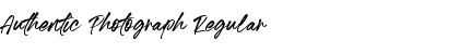 Download Authentic Photograph Regular Font Title Preview