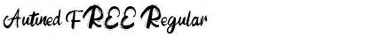 Download Autined FREE Regular Font Title Preview