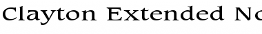 Download Clayton Extended Normal Font Title Preview