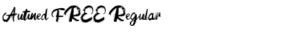 Download Autined FREE Regular Font Title Preview