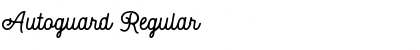 Download Autoguard Regular Font Title Preview